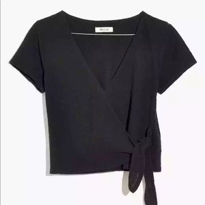 Madewell Texture & Thread Wrap Top